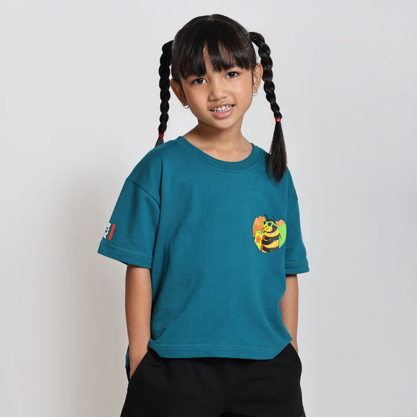 Honey Drip Boxy Tee Teal