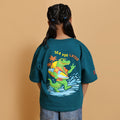 Croc Off Duty Boxy Tee Teal