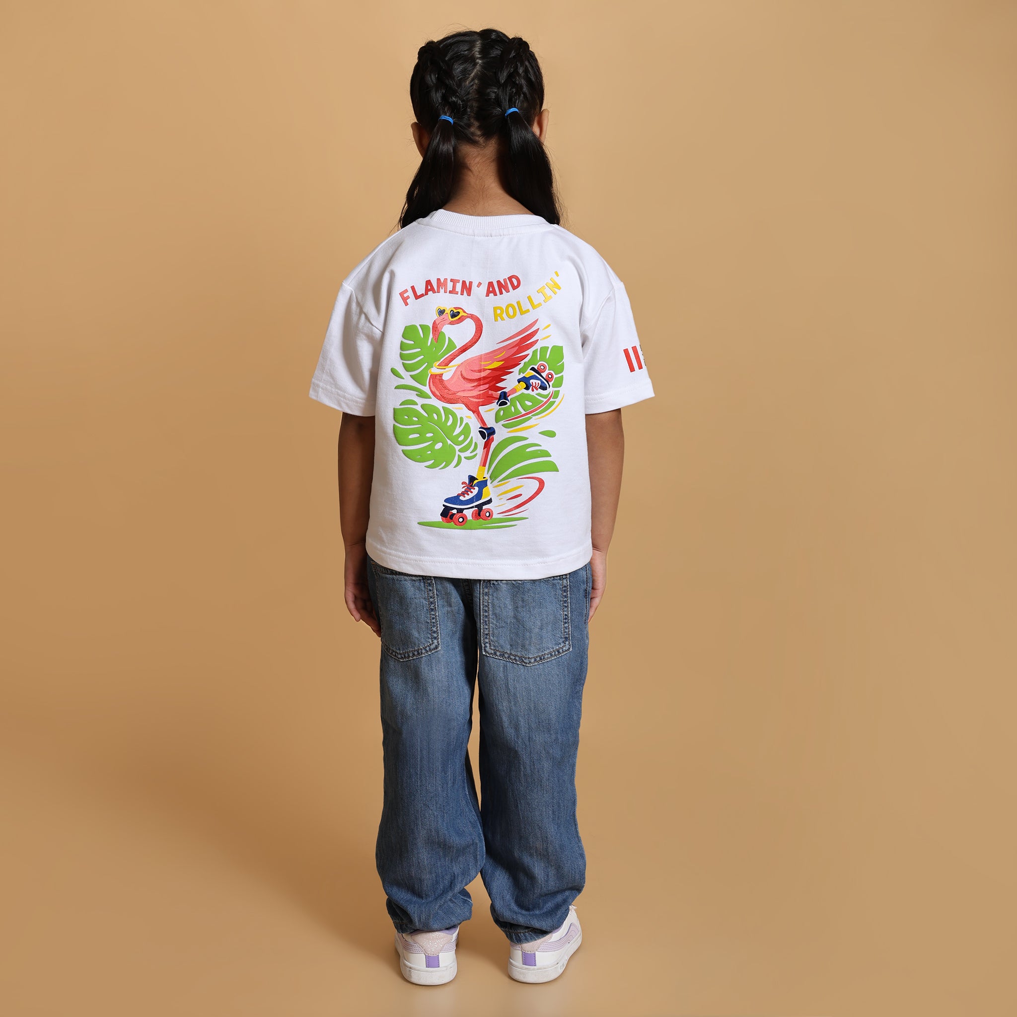 Flamin-Go Boxy Tee White