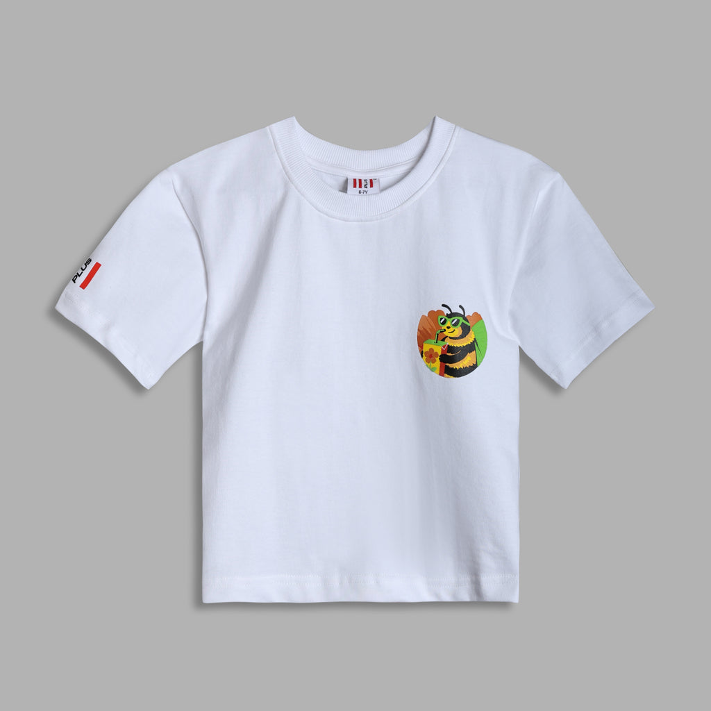 Honey Drip Boxy Tee White