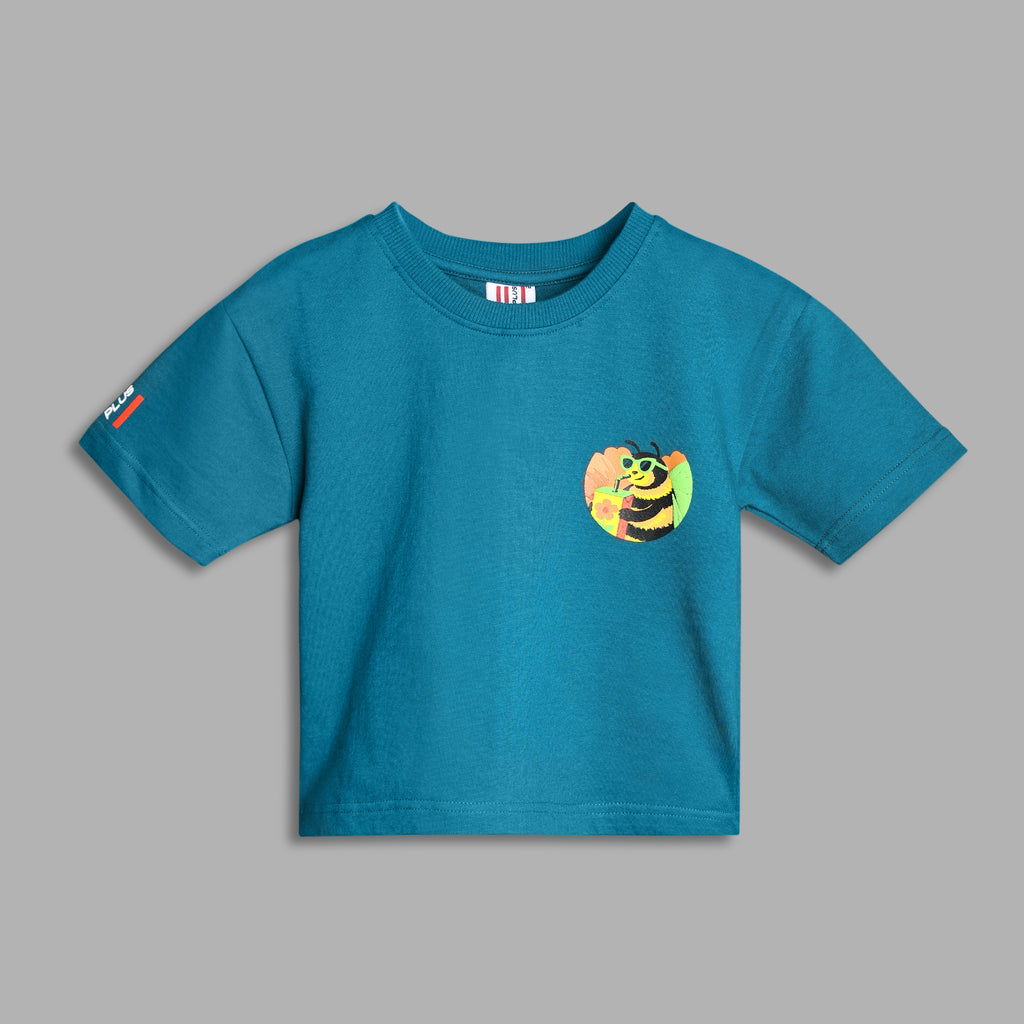 Honey Drip Boxy Tee Teal