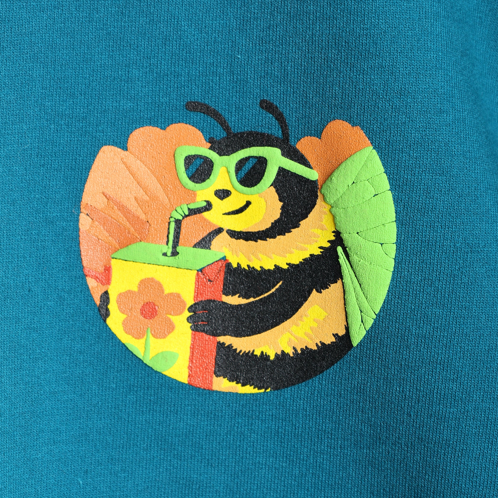 Honey Drip Boxy Tee Teal