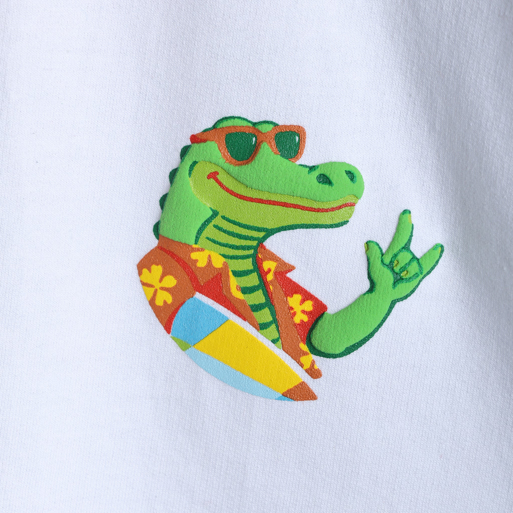 Croc Off Duty Boxy Tee White