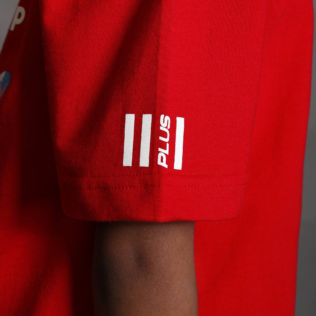 Octo Beats Boxy Tee Red