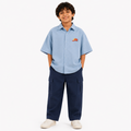 Stay Shaded Linen Shirt Sky Blue