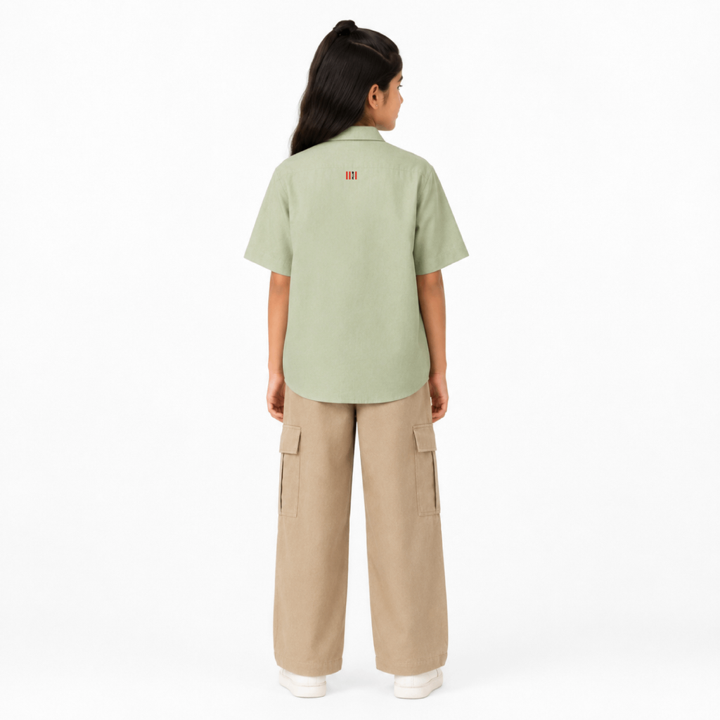 Sunglasses Linen Shirt Green
